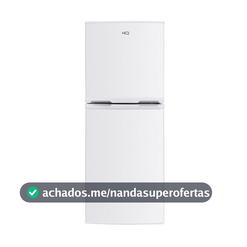 Geladeira Refrigerador Compacto HQ 140L Duplex Defrost, Baixo Consumo A+++ Branco HQ-140RDF