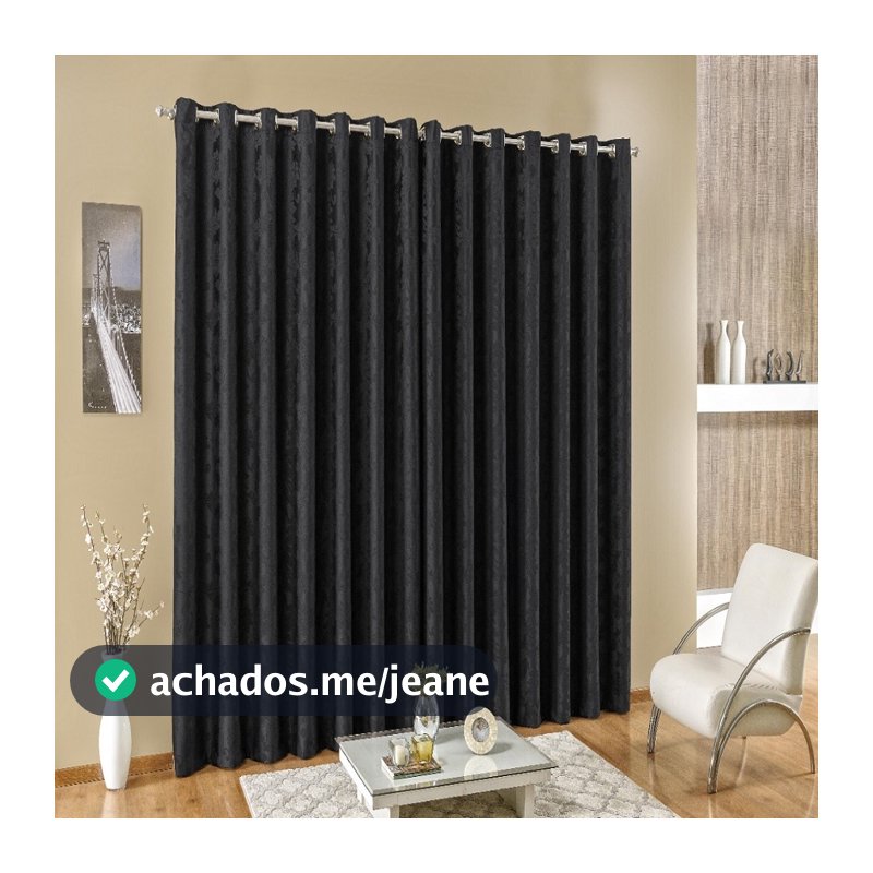 Cortina de Jacquard | 2,70X1,70 | Cores Lindas - MELHOR PREÇO