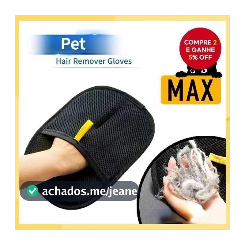 Luvas De Remoção De Pêlos De Animais De Estimação FurFree , Escova Estática De Duas Vias , Removedor