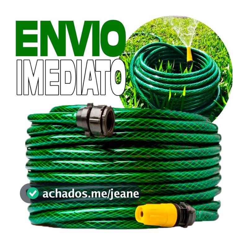 Mangueira Jardim Reforçada Trançada Completa 05/10/15/20/25/30/35/50 Metros