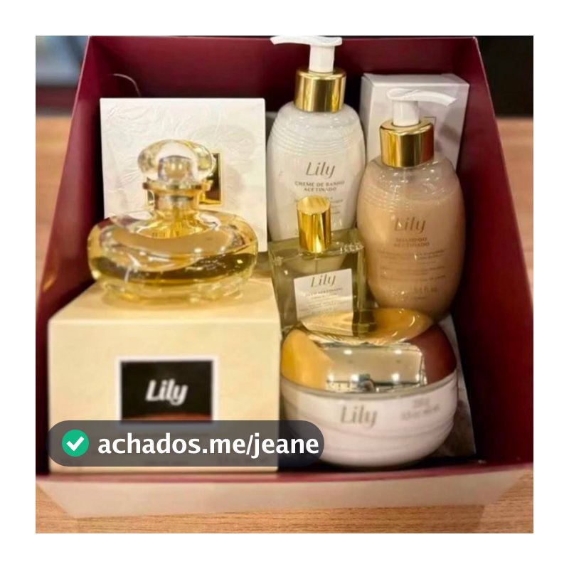 KIT lili 350ml creme e perfume acetinado corpo e mãos hidratante lily lulli cuide se bem