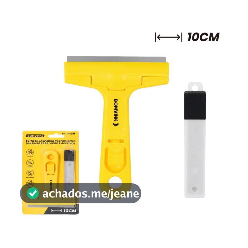 Raspadores Multiuso Para Limpar Box Com 5-10 Lâminas Profissional/Vidro Piso Cerâmica Azulejo