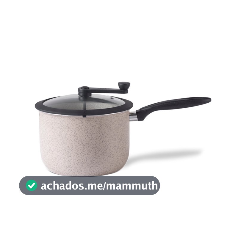 Pipoqueira Brinox Ceramic Life Pic Poc 22x15,5cm 5,5L Tampa com Vidro Temperado Vanilla
