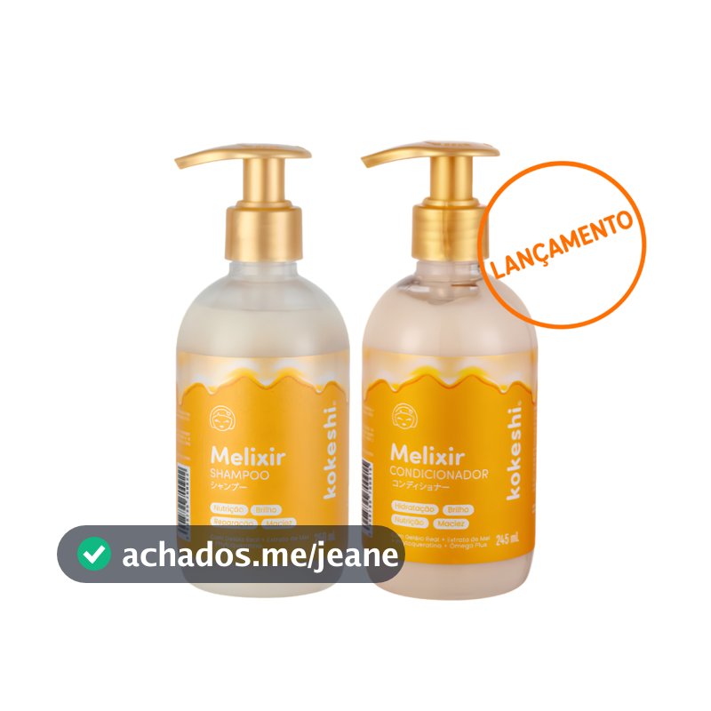 Kit Shampoo + Condicionador Melixir Kokeshi