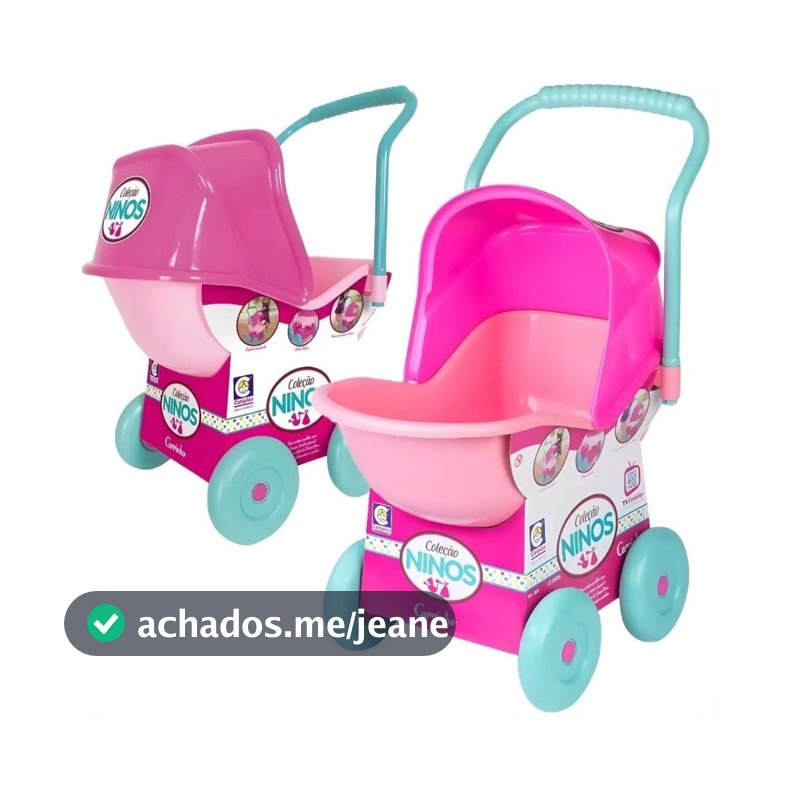 Carrinho De Boneca Bebê Ninos Alive Reborn Cotiplas Brinquedos