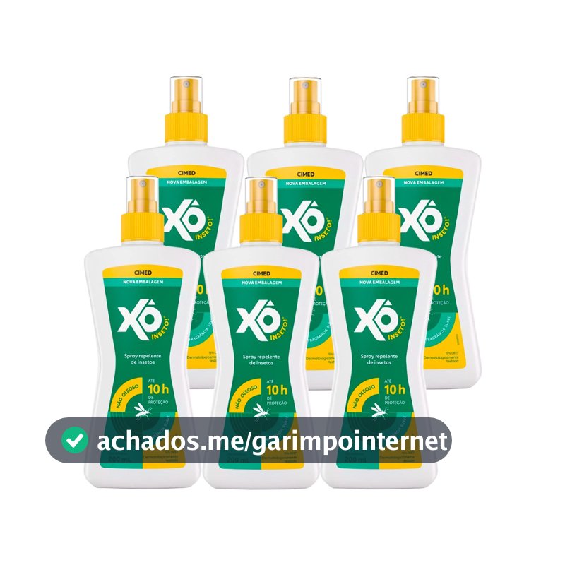 Kit 6 Unidades Repelente Xô Inseto 200ml
