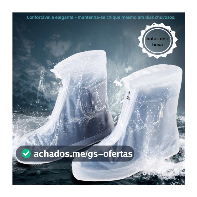 Silicone impermeável antiderrapante sapato capa, Unisex Shoes Protetores, Botas de chuva para interior e exterior