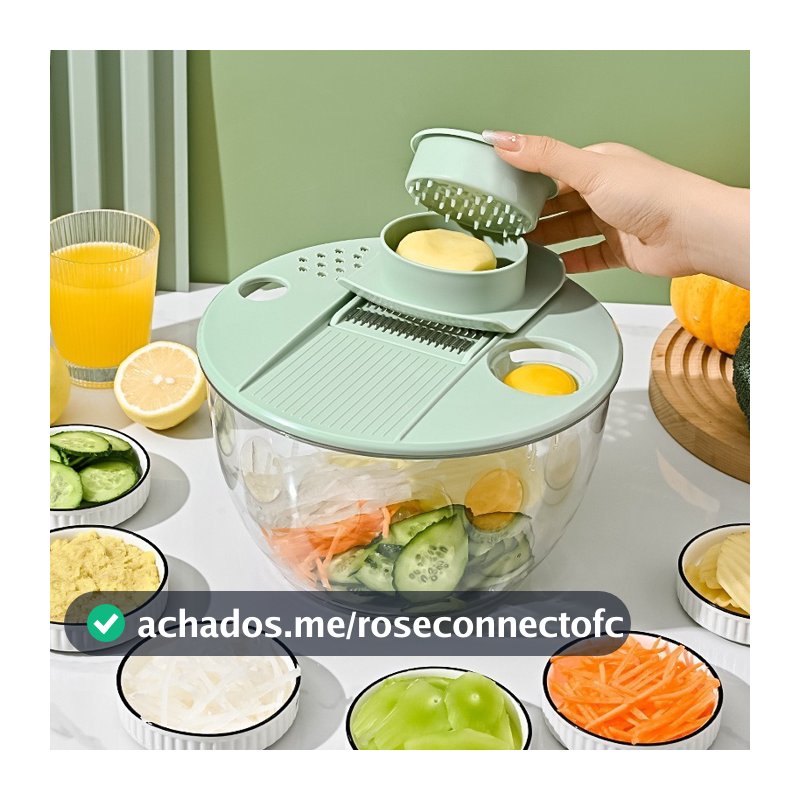 Centrífuga Salada De 5 Litro Seca Verduras Manual Secador Com Travas Separador Corte Frutas Multifuncional