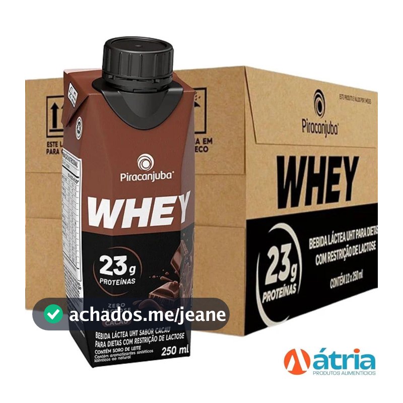 Kit 612 Bebida Láctea Pro Force Cacau 23g de Proteína 250ml Piracanjuba
