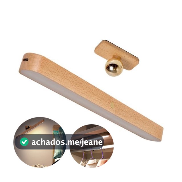 Abajur Moderna De Toque Espelho Parede Madeira Led Lâmpada Decoração Casa iBoa Presentes