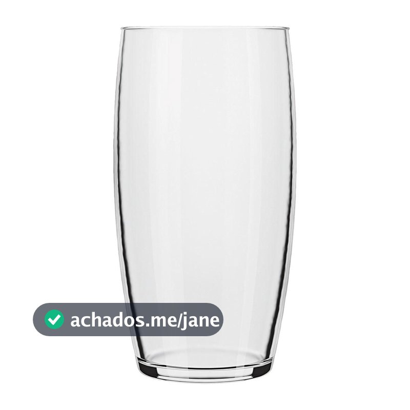 Conjunto 6 Copos Nadir Oca Long Drink de Vidro Liso 300ml