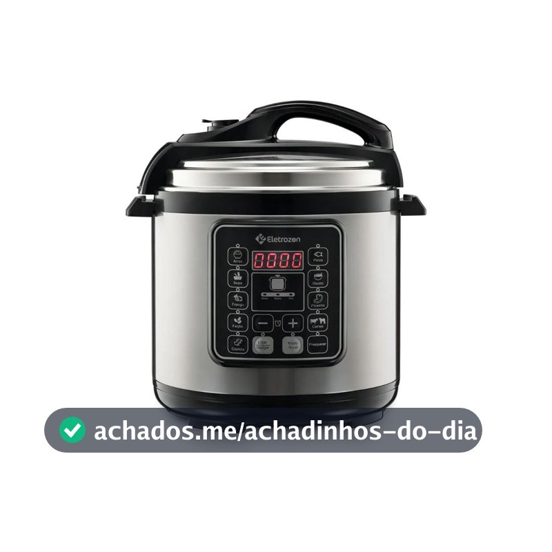 Eletrozon Panela de Pressão Elétrica 6 Litros Digital | Multifuncional, Timer e Alta Segurança