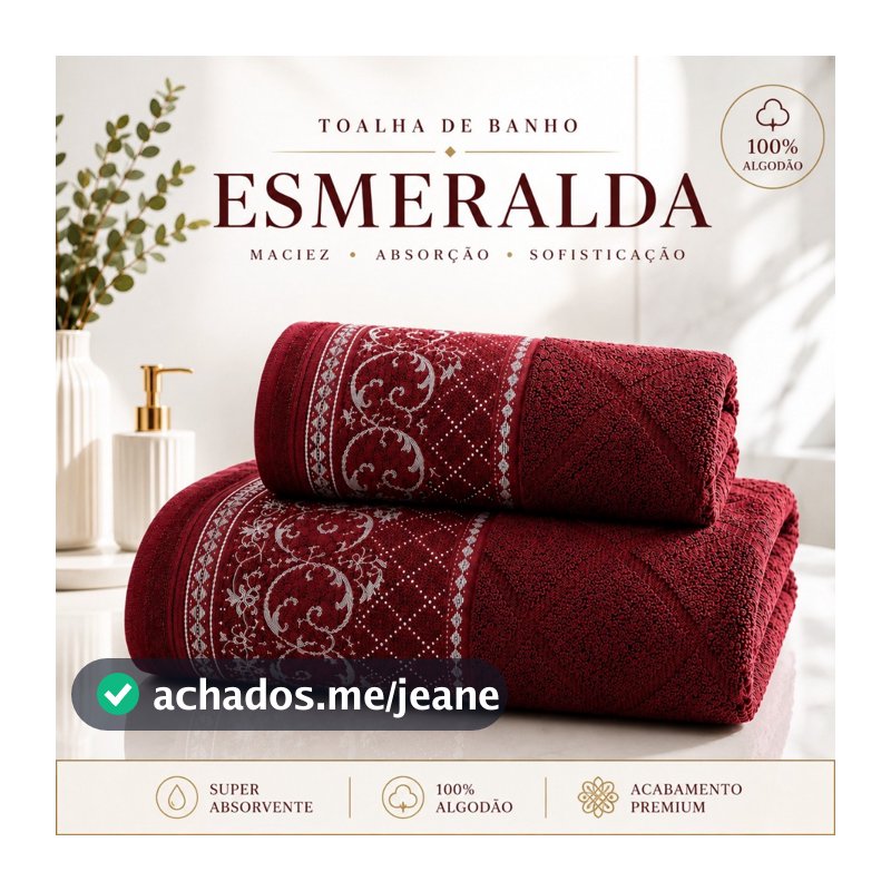 Kit 2 Toalhas 1 Banho + 1 Rosto 100% Algodão Alta Absorção Macia Felpuda