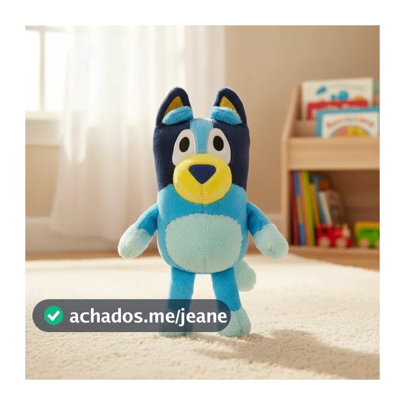 Boneco Pelúcia Bluey 33cm Macio Decoração Presente Criança