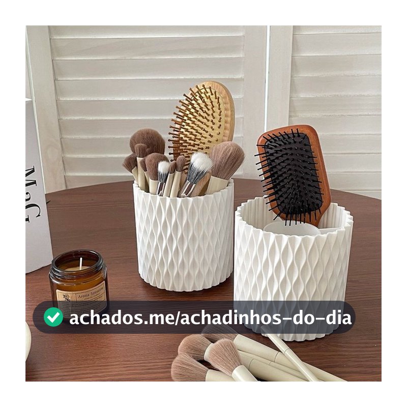 Porta-Pinceis Giratório de 360° para pincéis de maquiagem(Enviar imediatamente)
