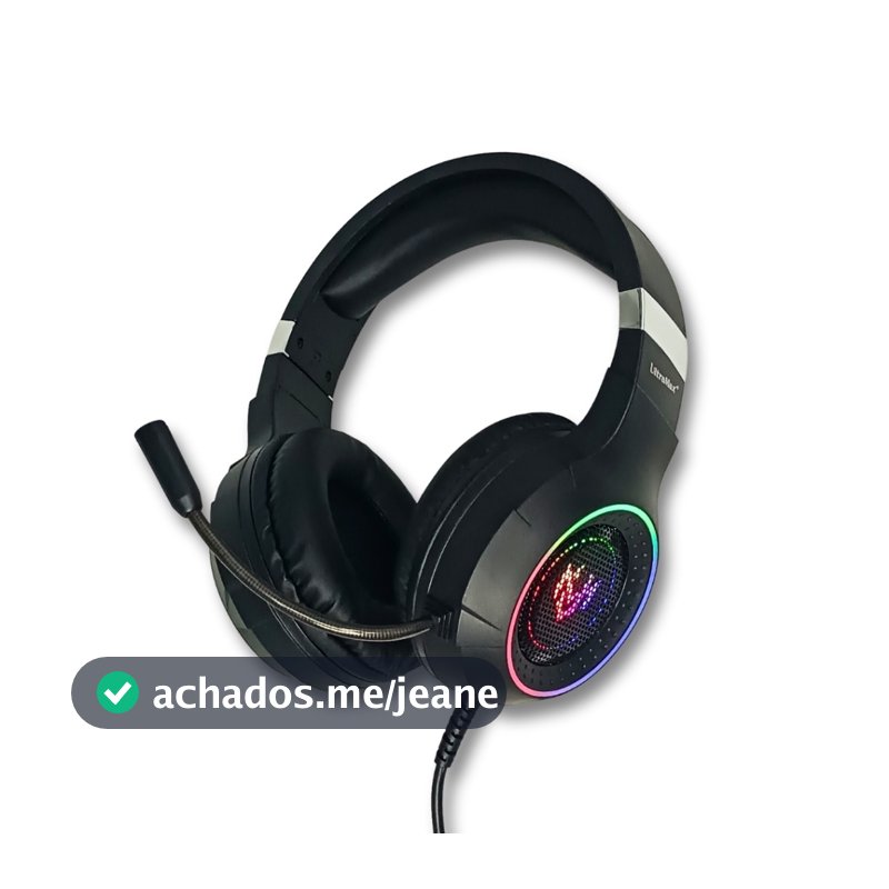 Headset Gamer Fone com Microfone Mancer Twilight, RGB, Drivers 50mm, Preto G7 Ultramax