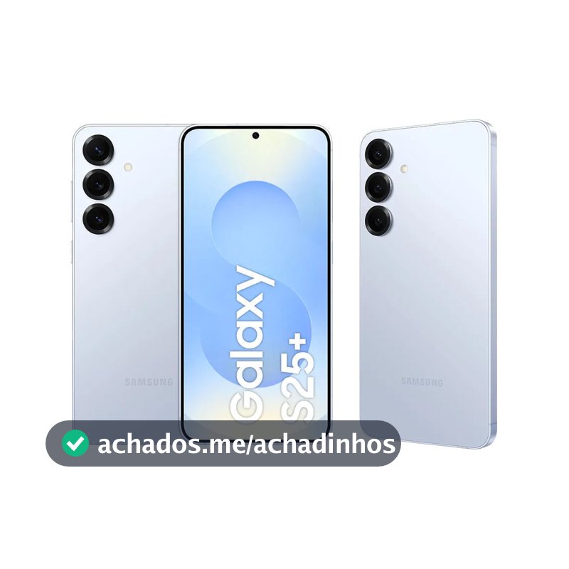 Celular Samsung Galaxy S25+ 5G, 256GB, 12GB RAM, Câmera Tripla de 50+12+10, Tela Grande de 6.7"