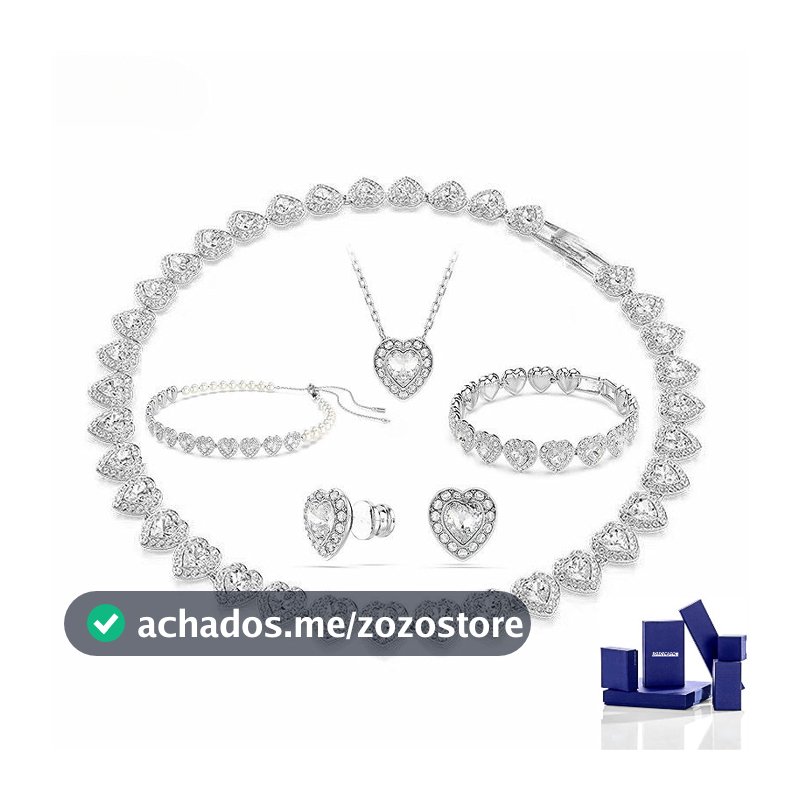 Colar Feminino Deeva Com Pingente De Cápsula Da Série Crystal Heart . AYC8