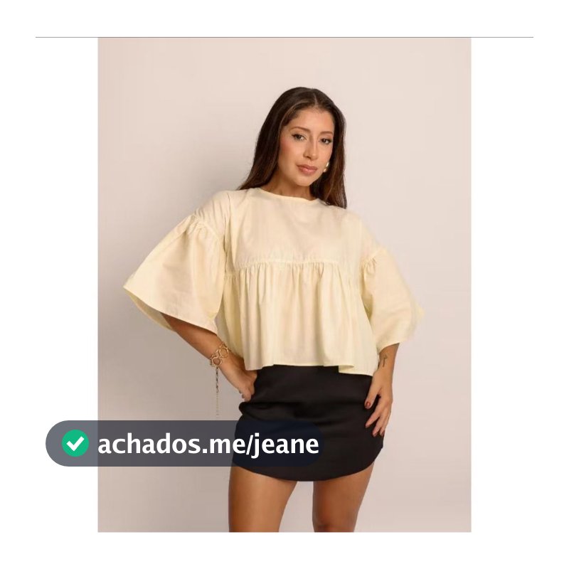 Blusinha Feminina Cropped Largo Franzido