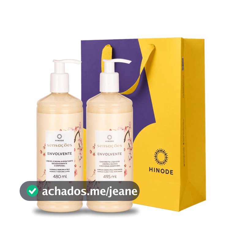 Kit Presente de Cuidados Corporais Sensações Envolvente