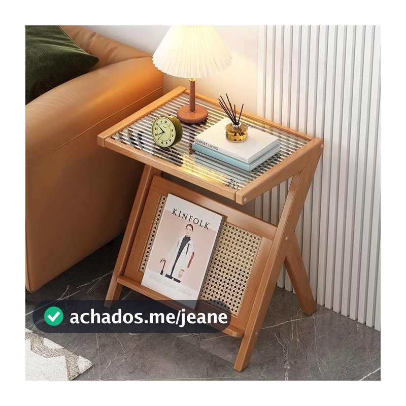 Mesa de cabeceira sofá mesa lateral mesa lateral mesa de chá pequena mesa de centro longo arco-íris vidro pequeno aparta