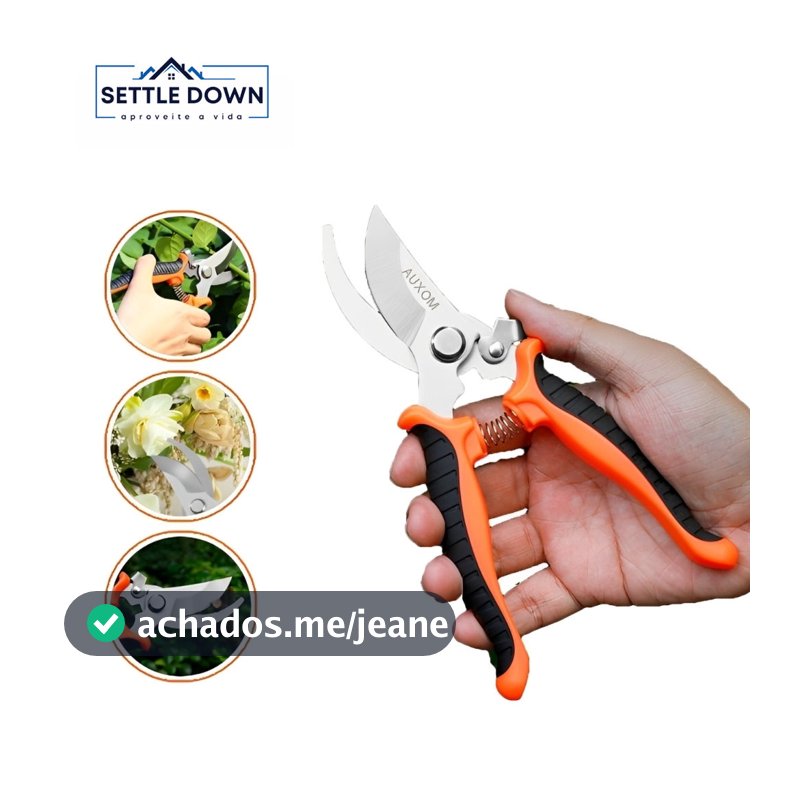 Tesoura de Poda Profissional para Jardim Alicate para Galhos Plantas com Lâmina Afiada