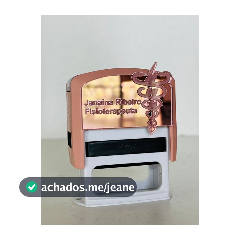 Carimbo com Placa espelhada - Diversas Profissões e Modelos - PASSAR OS DADOS IMEDIATAMENTE