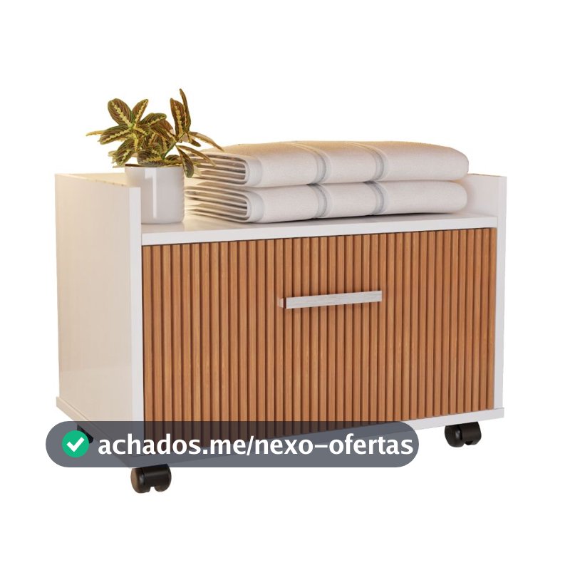 Armário Gabinete Com Gaveta e Rodinhas Para Banheiro Compacto