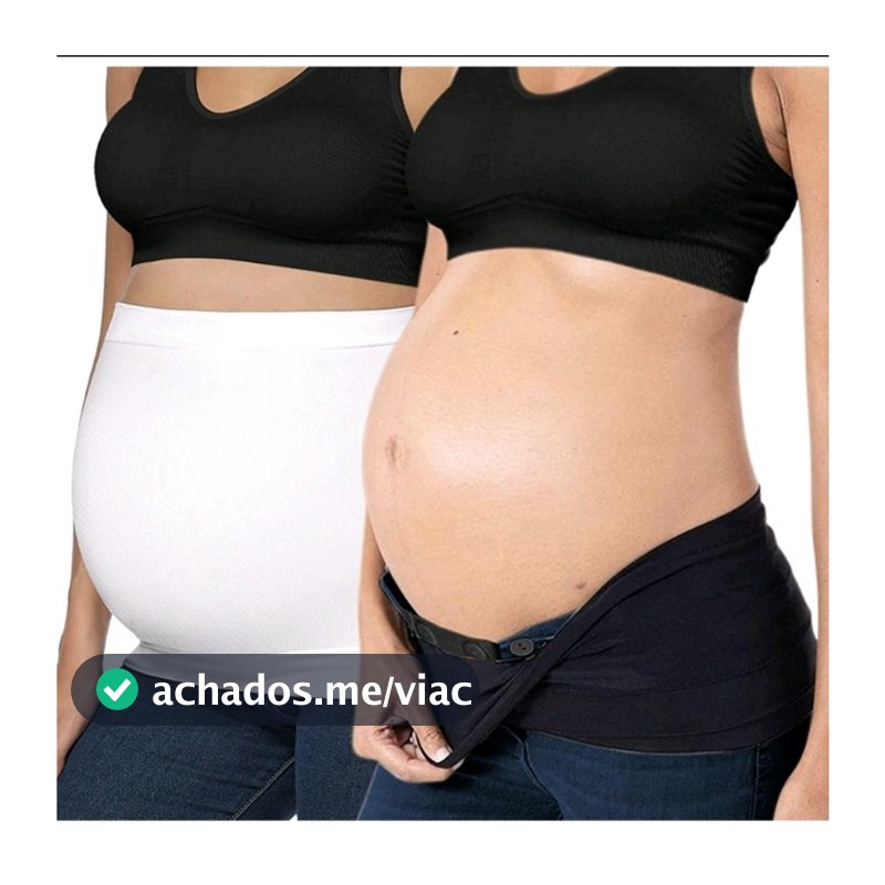 Kit Faixa para gestante Extensor de cós Gravidez Calça Jeans