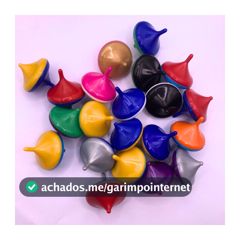 Kit 25 Mini Pião Brinquedo Festa Sacolinha Surpresa Lembrancinha Dia Das Criança Festa Junina Natal