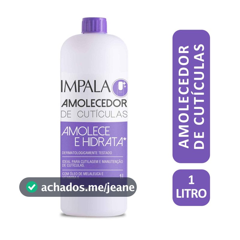 Amolecedor de Cutículas Impala 1 Litro - Embalagem Econômica