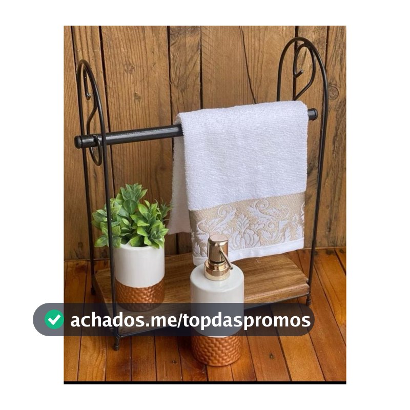 porta toalha de banheiro lavabo com madeira Pinus cru