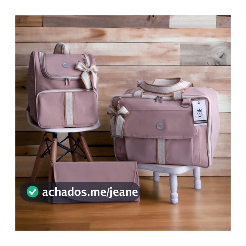 Kit Saída Maternidade Bolsa Alça Ajustável Mala Bebê Menino Menina Resistente Envio Imediato