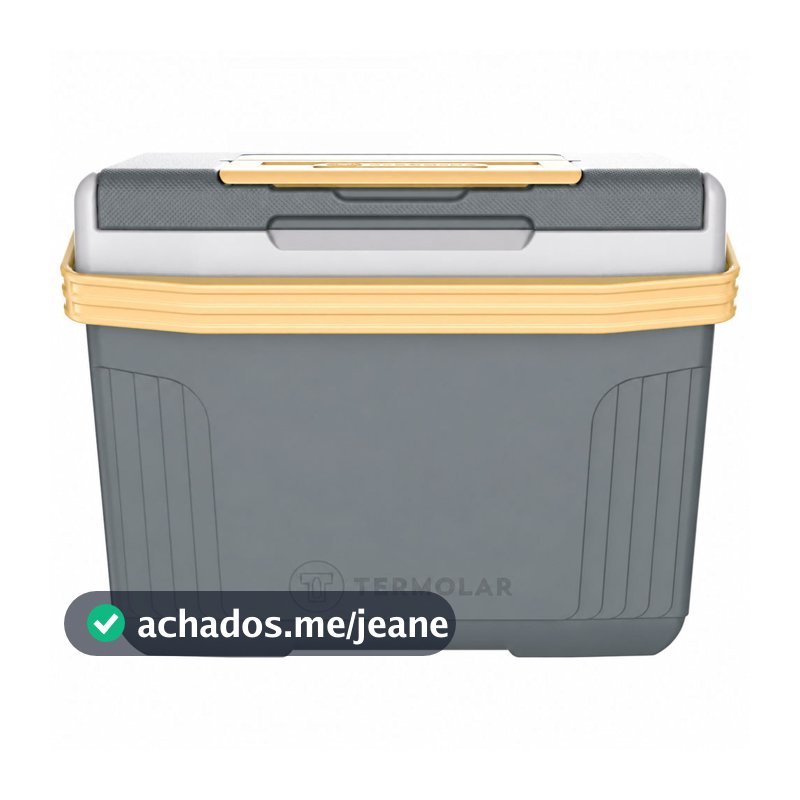 Caixa Cooler Térmico Pequeno 8 Litros Cinza ou Rosa Cabe Ate 12 Latas Termolar