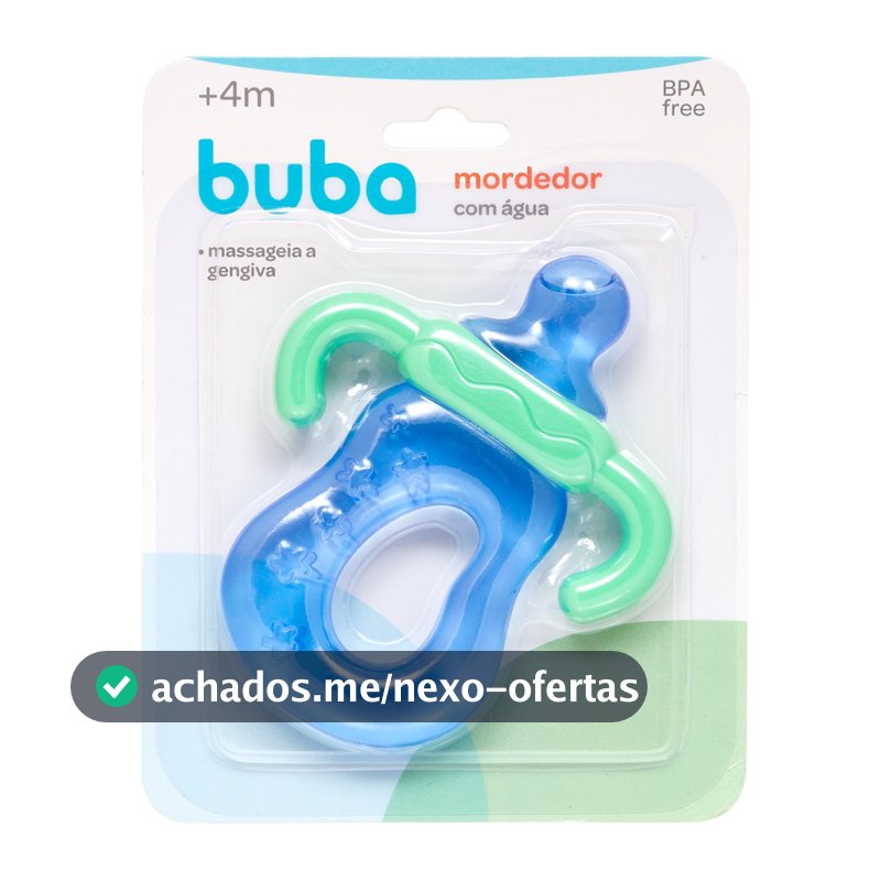 MORDEDOR MAMADEIRA AZUL BUBA MASSAGEADOR