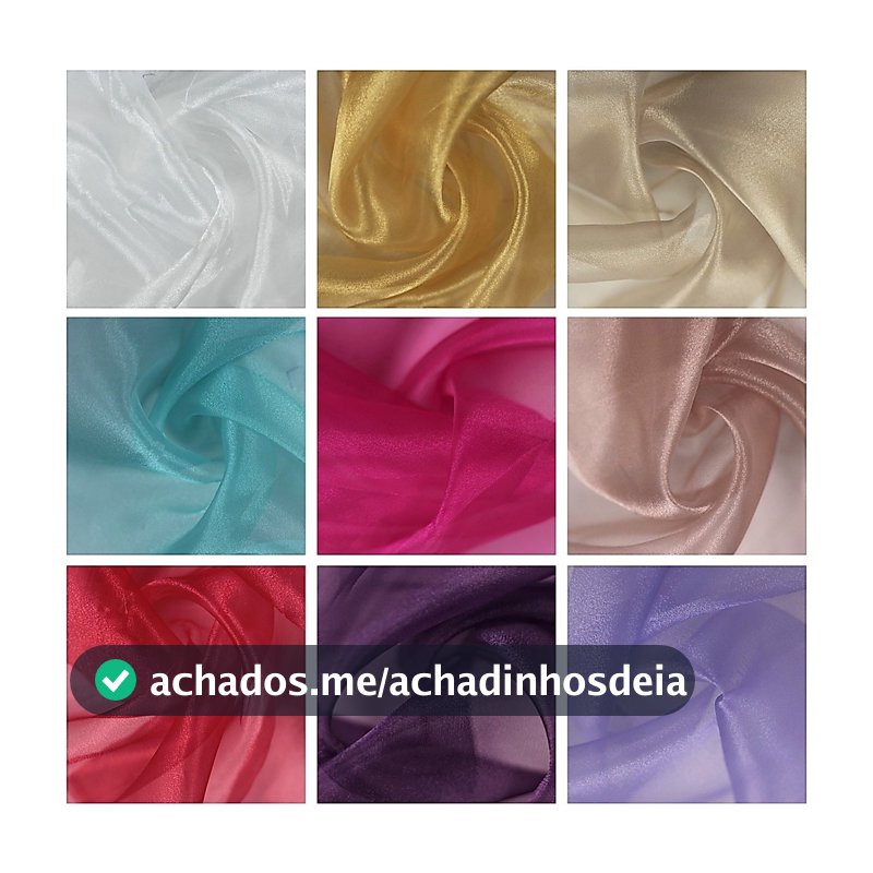 3m Tecido Organza Cristal 100% Poliester ( 3m x 1.50m )