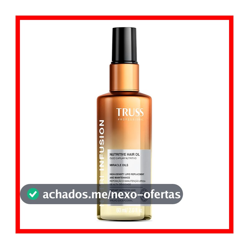Truss Nutri Infusion Óleo Capilar Nutritivo (30ml ou 60ml)