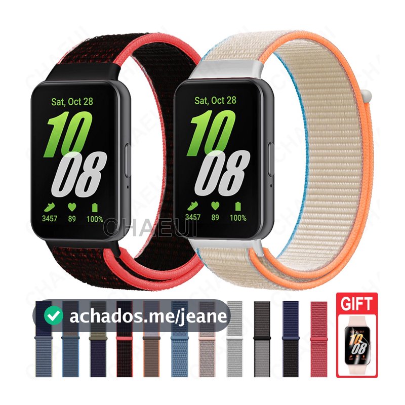 Pulseira De Nylon Respirável Substituição Da Relógio Galaxy Fit 3