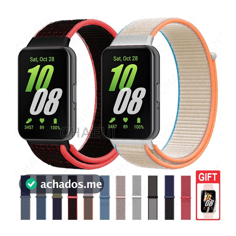 Pulseira De Nylon Respirável Substituição Da Relógio Galaxy Fit 3
