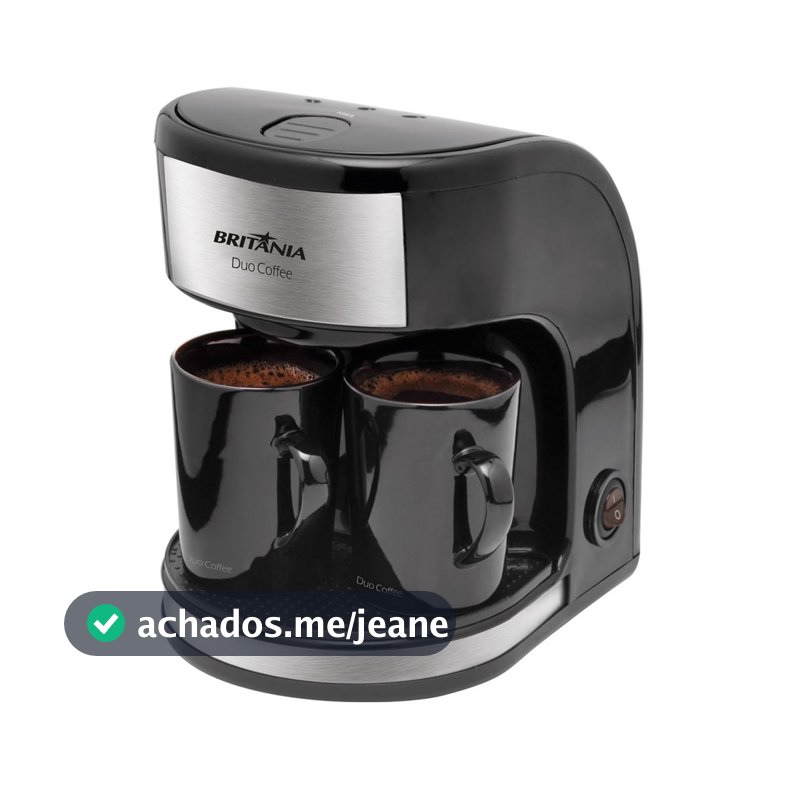 Cafeteira Elétrica Britânia 250ml 450W Preto Duo Coffee