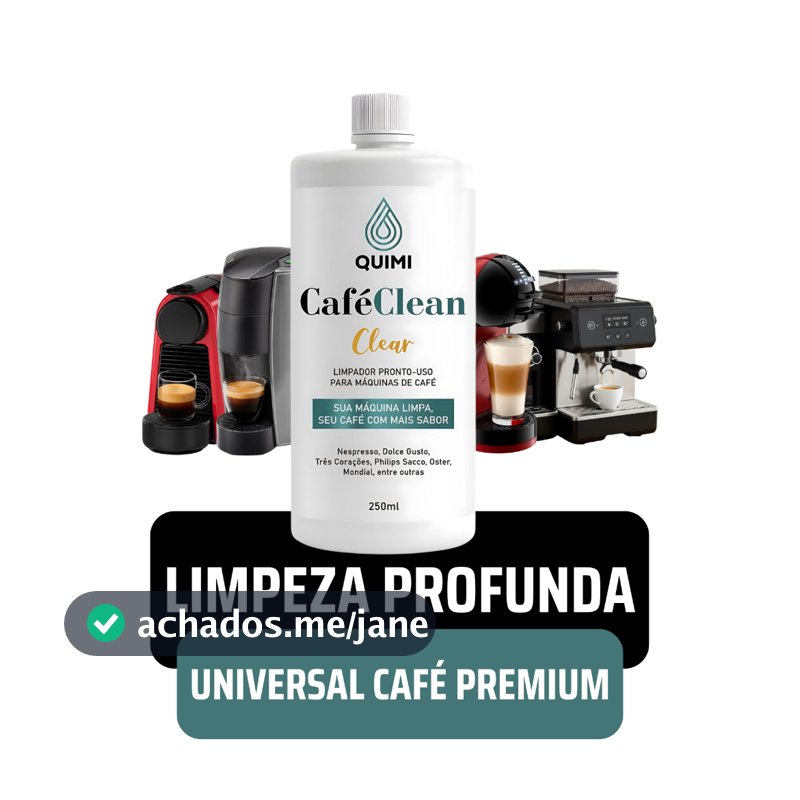 Descalcificante Limpa Cafeteira Expresso Maquina Nespresso Dolce Gusto 3 Corações Café Dentro Limpez
