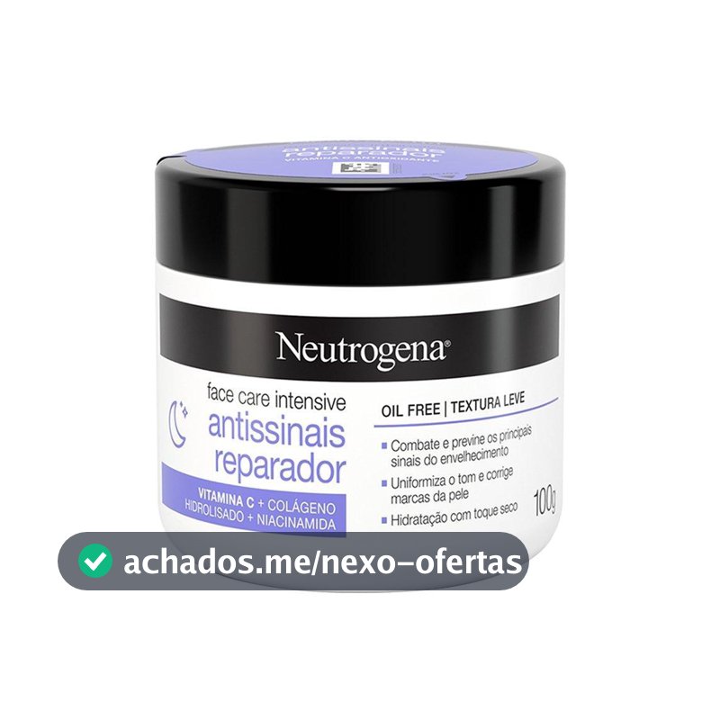Hidratante Facial Neutrogena Face Care Antissinais Reparador 100g