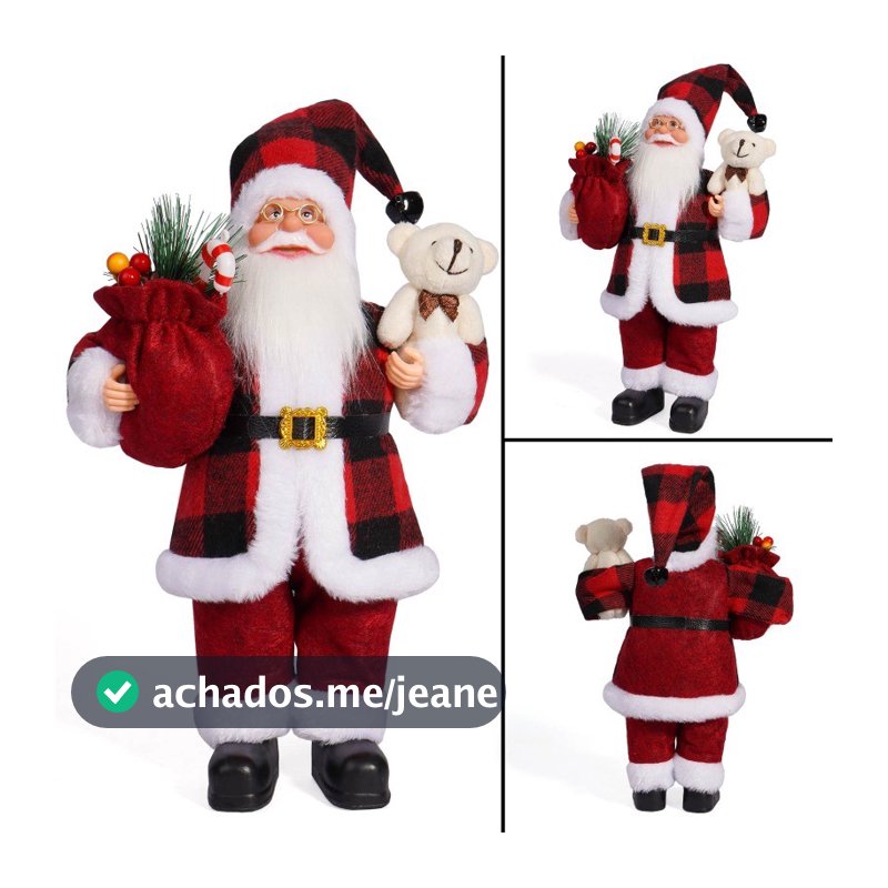 Boneca De Papai Noel Em Pé De 30 Cm Tema De Natal Decorações Para Casa Figura Festiva Atmosfera De Férias