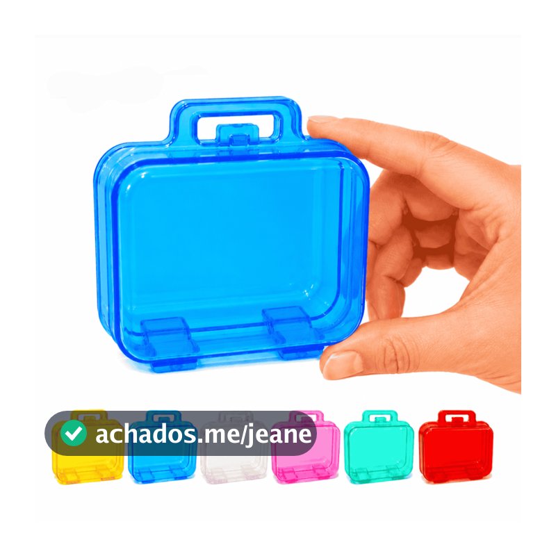 Mini Maletinha Acrilica Pequena - Para Lembrancinha - 10 Unidades