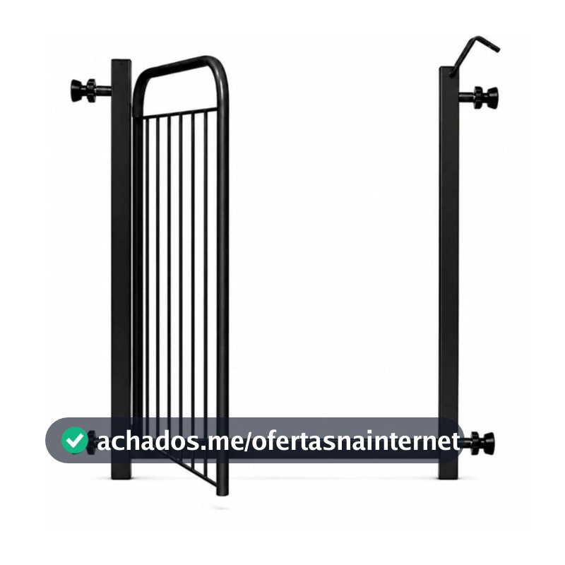 Portão Pet Grade Cachorro (70cm A 143cm)  Cercado Proteção de Porta Segurança Crianças