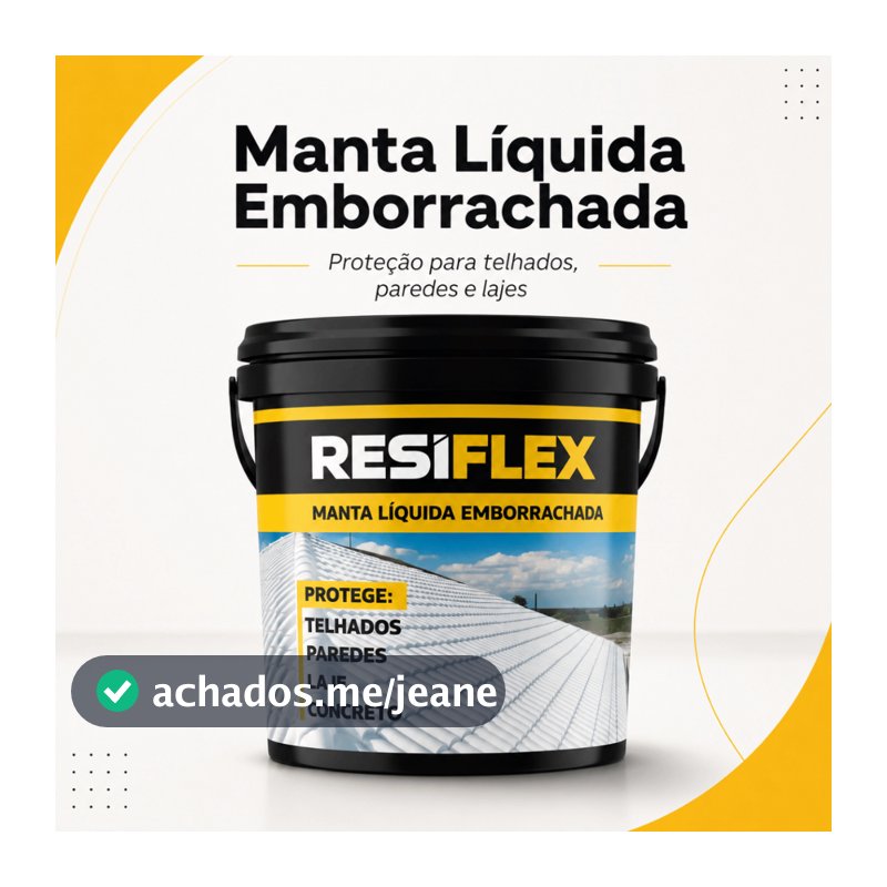 Manta Líquida Impermeabilizante Emborrachada Anti Umidade E Infiltração