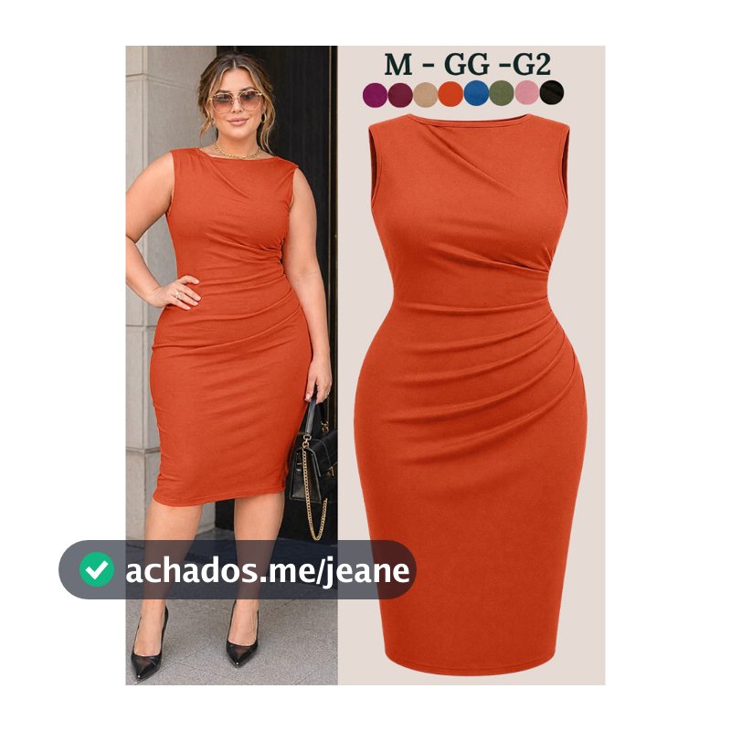 VESTIDO PLUS SIZE FEMININA MIDI BASICO VESTIDOS ELEGANTES FEMININAS CONFORTAVÉL MODA FEMININA SOCIAL EVANGELICA LINDA