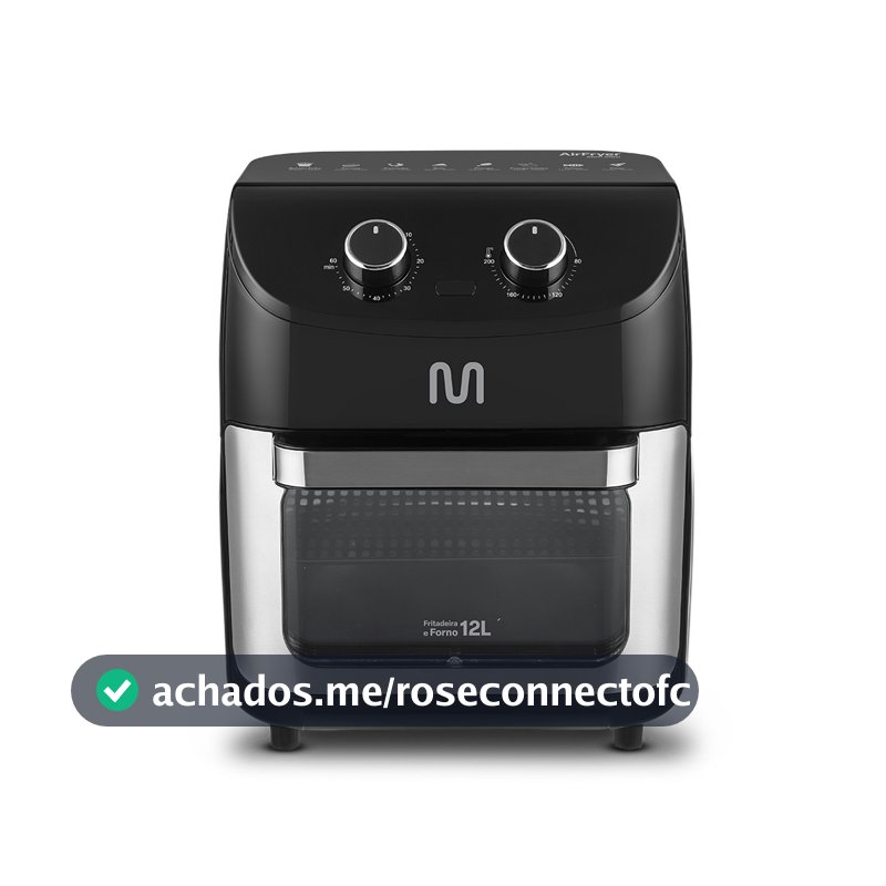 Forno Elétrico Air Fryer 12L 1700W-127V Preto Multi - GO227