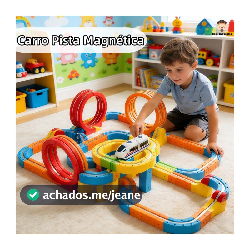 Blocos Magnéticos Trilho Trem Brinquedo Educativo Infantil 56/80/120 Levitação Magnética