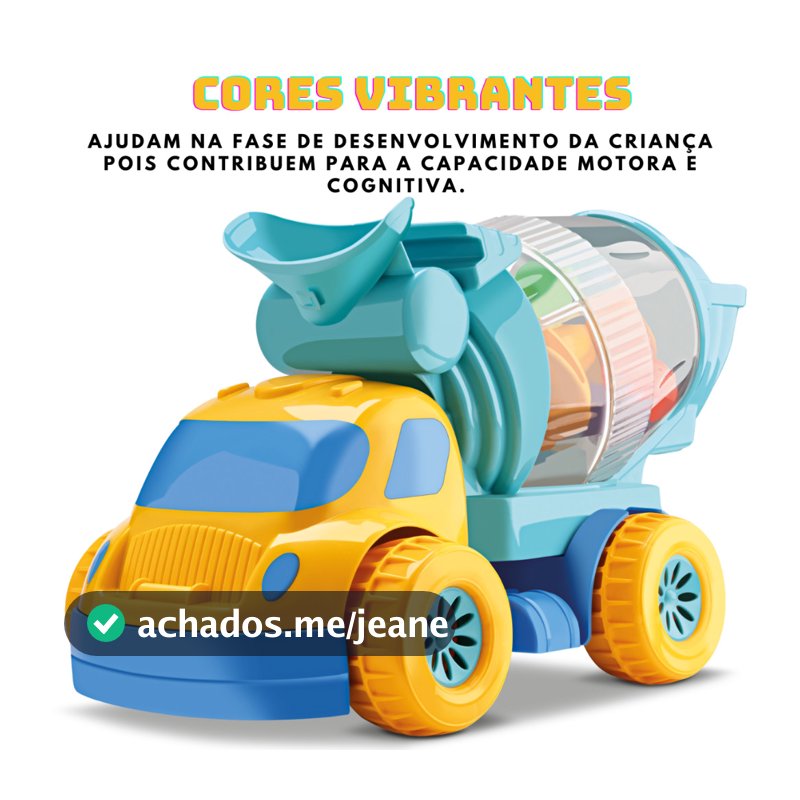 Baby Thunder Trucks Caminhão Betoneira de Bolinhas